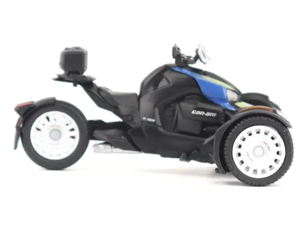 Can-Am Ryker Rally 3-Wheel Motorcycle Galactic Blue and Black 1/32 Diecast Model by BRP Models #2