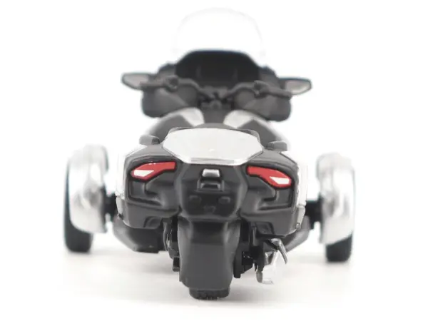 Can-Am Spyder RT 3-Wheel Motorcycle Hyper Silver Metallic with Driver Figure 1/32 Diecast Model by BRP Models #4