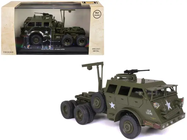 Pacific M26 Tractor Olive Drab "United States Army" 1/43 Diecast Model by Militaria Die Cast #1
