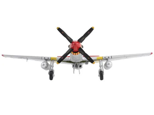 North American P-51C Mustang Fighter Aircraft "Alice-Jo Capt. Wendell Pruitt 302nd FS Italy" (1945) United States Army Air Force "Air Power Series" 1/48 Diecast Model by Hobby Master #2