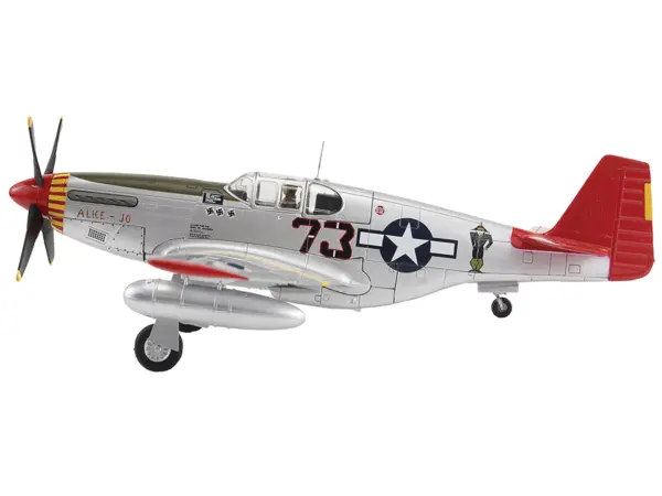 North American P-51C Mustang Fighter Aircraft "Alice-Jo Capt. Wendell Pruitt 302nd FS Italy" (1945) United States Army Air Force "Air Power Series" 1/48 Diecast Model by Hobby Master #3