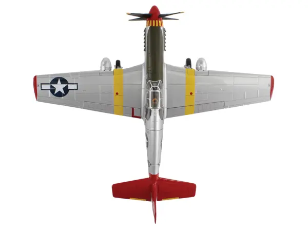 North American P-51C Mustang Fighter Aircraft "Alice-Jo Capt. Wendell Pruitt 302nd FS Italy" (1945) United States Army Air Force "Air Power Series" 1/48 Diecast Model by Hobby Master #4