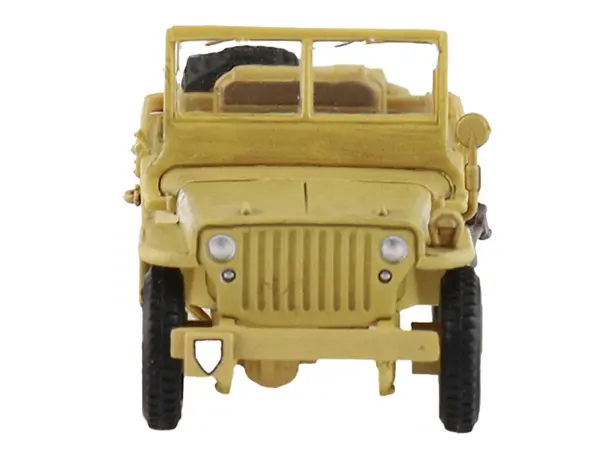 U.S. 1/4 ton Military Vehicle Desert Sand "British 8th Army Gen. Bernard Montgomery Sicily" (1943) Royal Army "Ground Power Series" 1/72 Diecast Model by Hobby Master #3