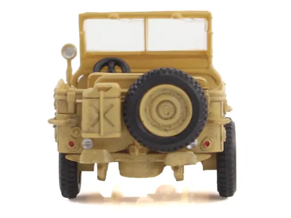 U.S. 1/4 ton Military Vehicle Desert Sand "British 8th Army Gen. Bernard Montgomery Sicily" (1943) Royal Army "Ground Power Series" 1/72 Diecast Model by Hobby Master #4