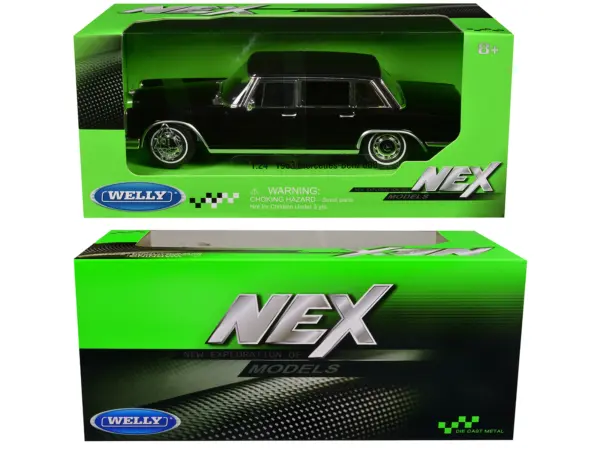 1955 Mercedes-Benz 190 SL (Closed Roof) Black "NEX Models" Series 1/24 Diecast Model Car by Welly #3