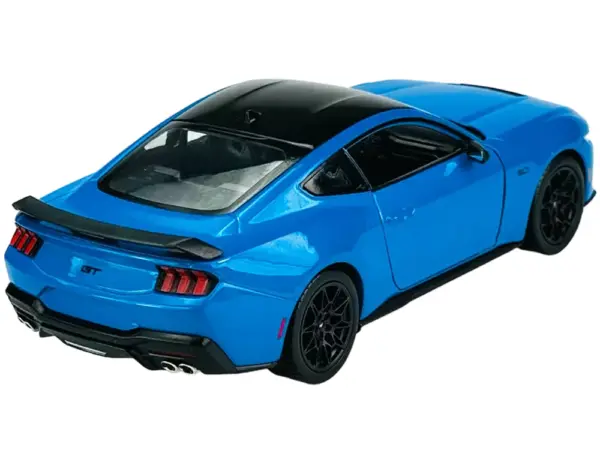 2024 Ford Mustang GT 5.0 Blue with Black Top "NEX Models" Series 1/25 Diecast Model Car by Welly #4