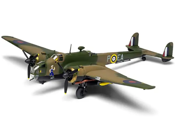 Level 2 Model Kit Handley Page Hampden Bomber Aircraft 1/72 Plastic Model Kit by Airfix #2