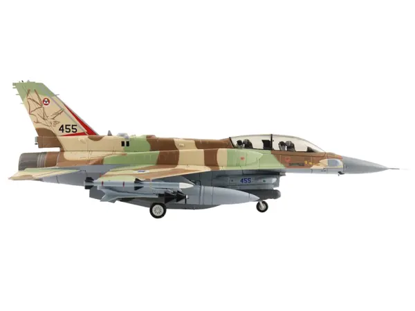 Lockheed F-16I Fighting Falcon Fighter Aircraft "455 Sufa 119 Squadron The Bat" Israeli Air Force "Air Power Series" 1/72 Diecast Model by Hobby Master #2