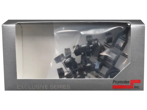 Lowboy Dual Axle Booster with Integrated Rear Axle (2 Sets) 1/87 (HO) Plastic Model by Promotex #3