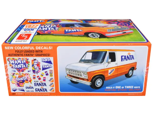 Skill 2 Model Kit 1977 Ford Custom Van "Fanta" 1/25 Scale Model by AMT #3