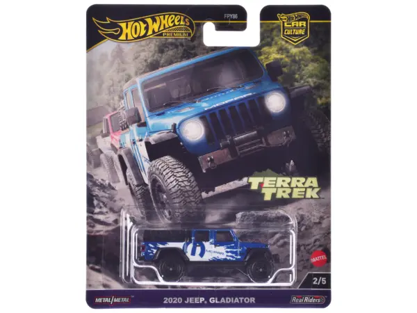 2020 Jeep Gladiator Pickup Truck Blue Metallic "MOPAR" "Terra Trek" Series Diecast Model Car by Hot Wheels #1