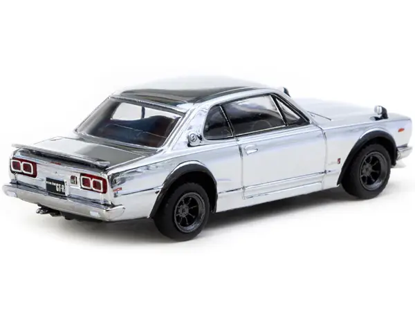 Nissan Skyline HT 2000GT-R RHD (Right Hand Drive) Silver Chrome "Japan Special Edition" "Global64" Series 1/64 Diecast Model Car by Tarmac Works #2