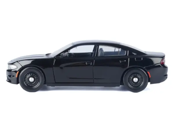 2023 Dodge Charger Pursuit Police Car Black "Custom Builder's Kit - Law Enforcement and Public Service" Series 1/24 Diecast Model Car by Motormax #2