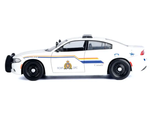 2023 Dodge Charger Pursuit Police Car "RCMP (Royal Canadian Mounted Police)" White "Law Enforcement and Public Service" Series 1/24 Diecast Model Car by Motormax #5