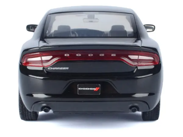 2023 Dodge Charger Pursuit Police Car Black "Custom Builder's Kit - Law Enforcement and Public Service" Series 1/24 Diecast Model Car by Motormax #4