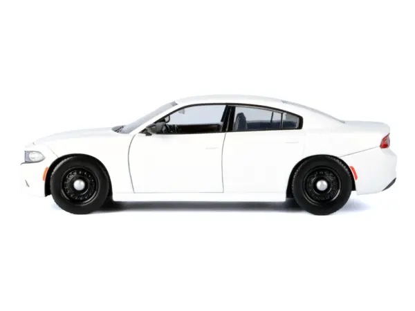 2023 Dodge Charger Pursuit Police Car White "Custom Builder's Kit - Law Enforcement and Public Service" Series 1/24 Diecast Model Car by Motormax #2