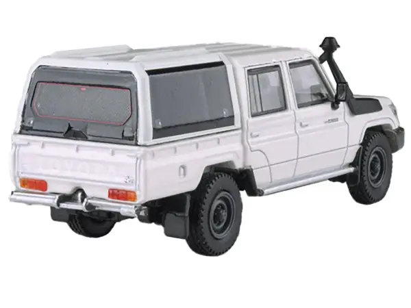 2012 Toyota Land Cruiser LC 79 French Vanilla White with Canopy 1/64 Diecast Model Car by Paragon Models #3
