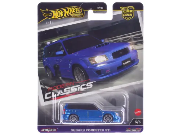 Subaru Forester STi Blue Metallic "Modern Classics" Series Diecast Model Car by Hot Wheels #1