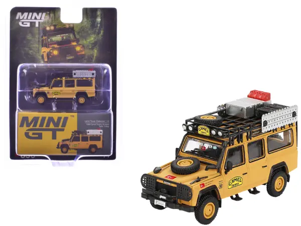 Land Rover Defender 110 Team Turkey "Camel Trophy Amazon" (1989) Limited Edition 1/64 Diecast Model Car by Mini GT #1