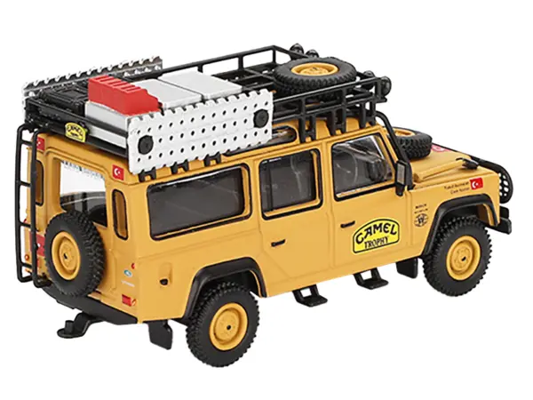 Land Rover Defender 110 Team Turkey "Camel Trophy Amazon" (1989) Limited Edition 1/64 Diecast Model Car by Mini GT #3