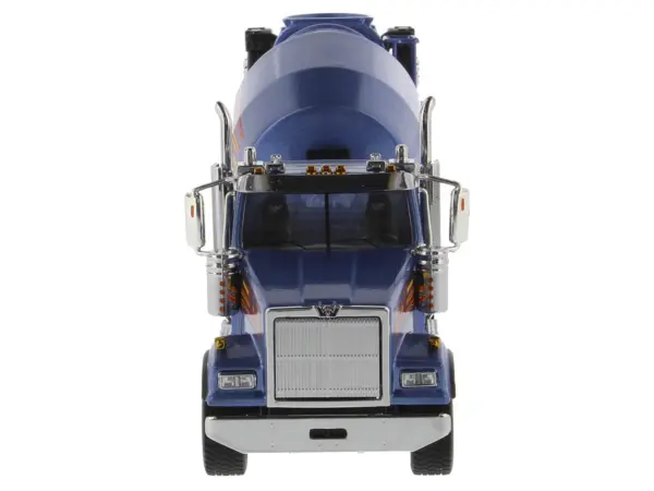 Western Star 4900 with Bridgemaster McNeilus Mixer Blue Metallic "Transport Series" 1/50 Diecast Model by Diecast Masters #4