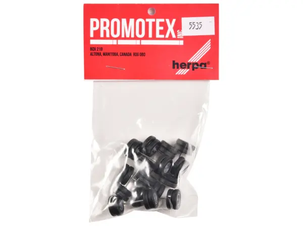 6-Spoke Rear Wheelset Set of 8 pieces 1/87 (HO) Plastic Model by Promotex #3