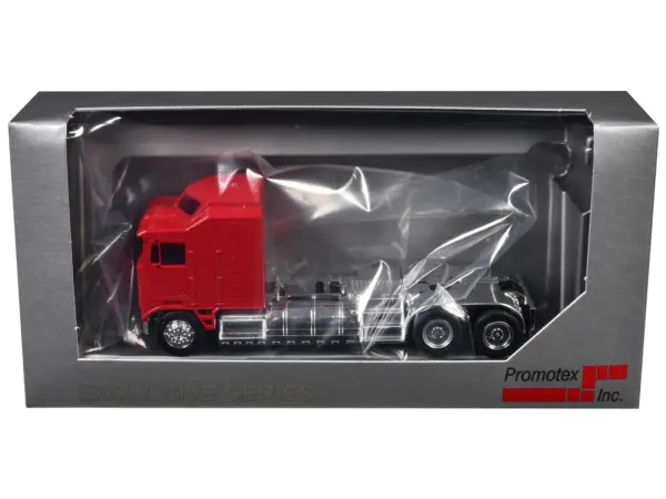 Kenworth K100 with 5-Bar Grill and XXL Chassis Red 1/87 (HO) Plastic Model by Promotex #3