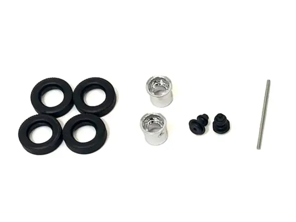 Rear Hypoid Wheelset Chrome 1/87 (HO) Plastic Model by Promotex #2