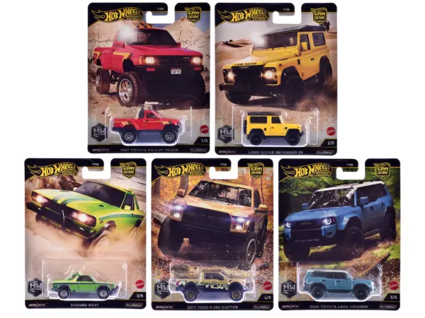 "HW Off Road" 5 piece Set "Car Culture" 2024 Series H Diecast Model Cars by Hot Wheels #1