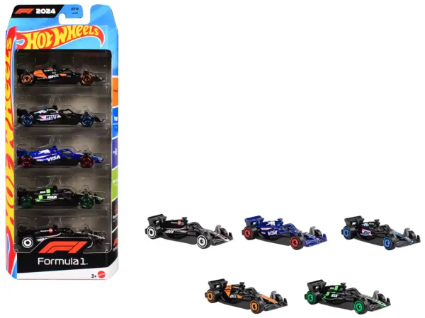 2024 Formula 1 World Championship 5 piece Set Diecast Model Cars by Hot Wheels #1