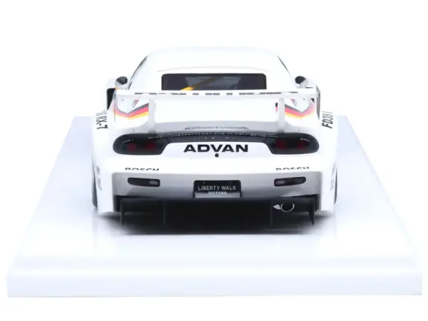 Mazda RX7 (FD3S) LB-Super Silhouette RHD (Right Hand Drive) #41 White with Stripes and Graphics 1/18 Model Car by Inno Models #5