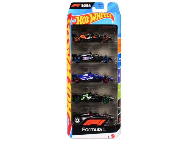 2024 Formula 1 World Championship 5 piece Set Diecast Model Cars by Hot Wheels #3