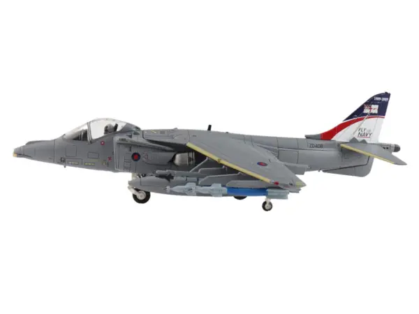 British Aerospace Harrier GR.9 Aircraft "ZD406 Royal Navy Strike Wing RAF Station Cottesmore" (2009) British Royal Air Force/Navy "Air Power Series" 1/72 Diecast Model by Hobby Master #2
