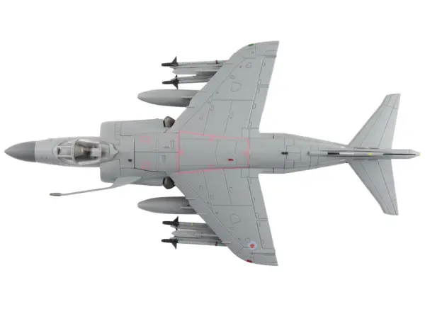 British Aerospace Sea Harrier FA.2 Aircraft with Sea Eagle Missiles "ZH796" (2018) British Royal Navy "Air Power Series" 1/72 Diecast Model by Hobby Master #3