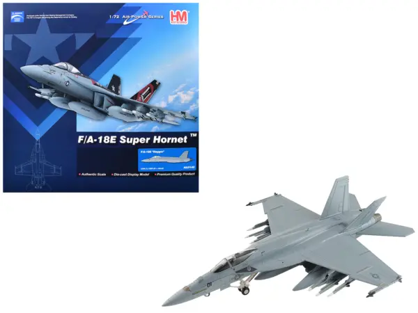 Boeing F/A-18E Super Hornet Fighter Aircraft "Dagger" United States Navy "Air Power Series" 1/72 Diecast Model by Hobby Master #1