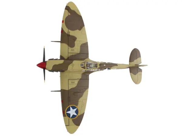 Supermarine Spitfire Mk.Vb Trop Fighter Aircraft "ER570 4th Fighter Squadron 52nd Fighter Group" (1943) Mediterranean Allied Coastal Air Force "Air Power Series" 1/48 Diecast Model by Hobby Master #3