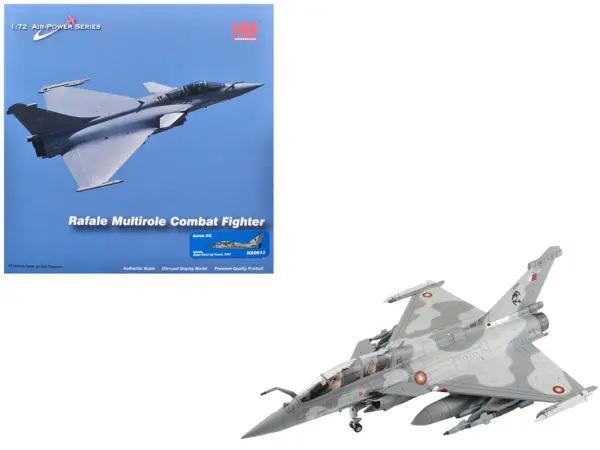 Dassault Rafale DQ Fighter Aircraft "QA209" (2021) Qatar Emiri Air Force "Air Power Series" 1/72 Diecast Model by Hobby Master #1