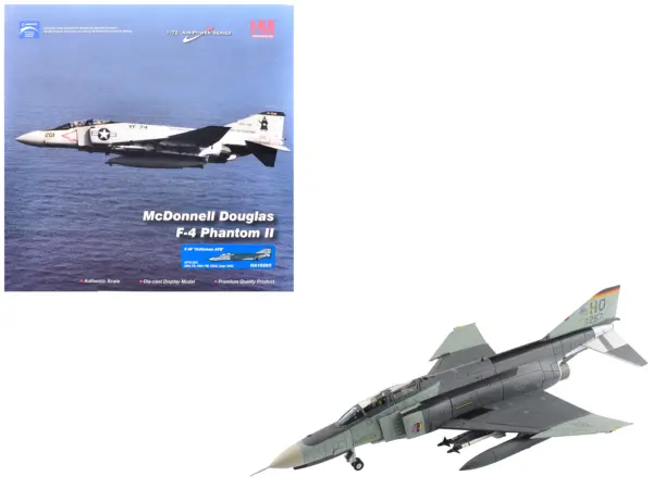 McDonnell Douglas F-4F Phantom II Fighter-Bomber Aircraft "AF72-257 20th Fighter Squadron 49th Fighter Wing Holloman AFB" (2002) United States Air Force "Air Power Series" 1/72 Diecast Model by Hobby Master #1