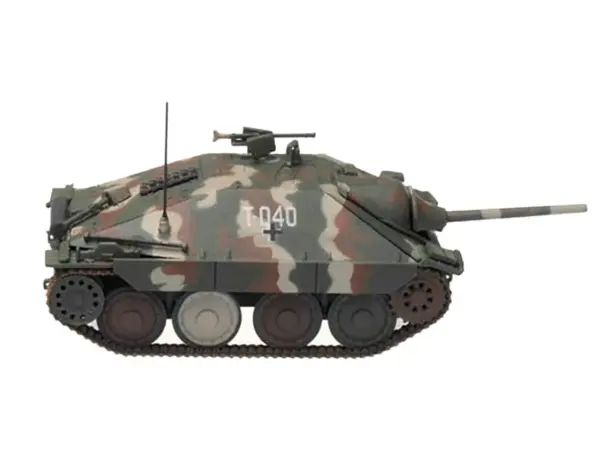 Hetzer (Mid Prod) Tank Destroyer "T-040 Marika 2nd Hungarian Panzer Division Balaton" (1945) German Army 1/72 Diecast Model by Panzerstahl #2