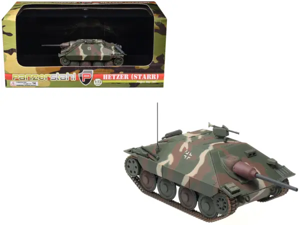 Hetzer (Starr) Tank Destroyer "Prague" (1945) German Army 1/72 Diecast Model by Panzerstahl #1