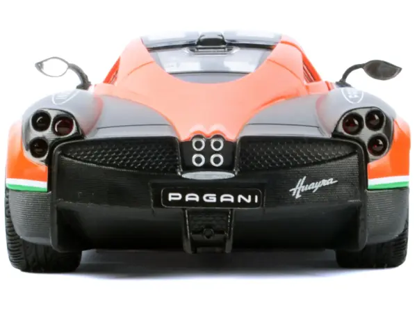 Pagani Huayra #23 Orange and Black with Stripes "GT Racing" Series 1/24 Diecast Model Car by Motormax #4