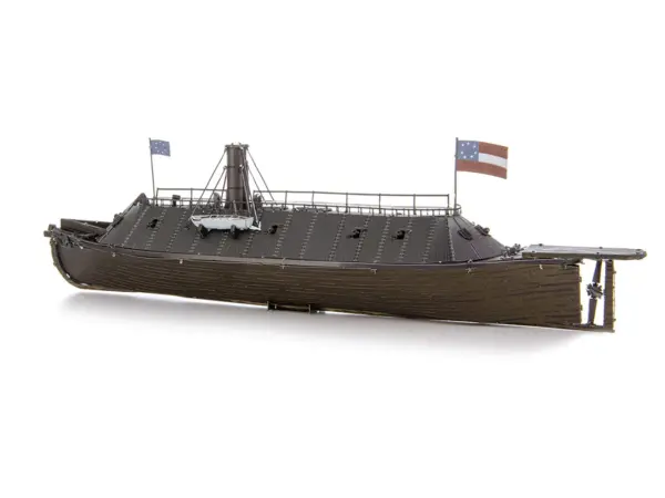 Model Kit USS Monitor and USS Merrimack Ironclad Warships "Battle of the Ironclads" (Challenging Difficulty) Steel Model by Metal Earth #3