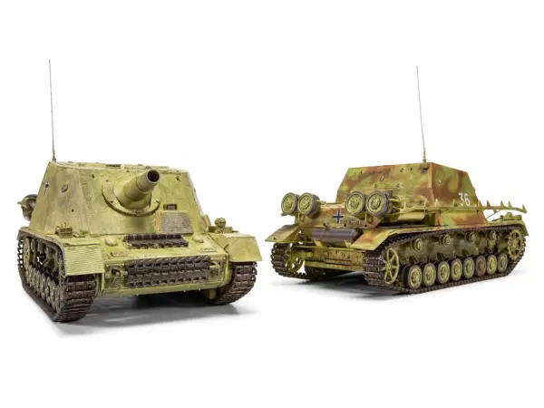 Level 3 Model Kit Sturmpanzer IV Brummbar "Mid Version" Tank with 2 Scheme Options 1/35 Plastic Model Kit by Airfix #2