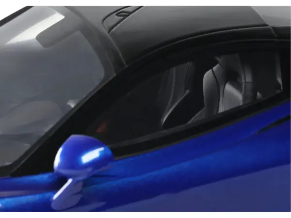 2023 McLaren 750S Coupe Blue Metallic with Black Top 1/18 Model Car by GT Spirit #3