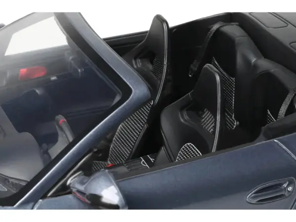 Porsche 911 LB-Works Alpha 9 Gray with Black Hood 1/18 Model Car by GT Spirit #3