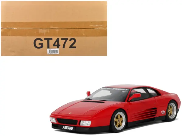 1994 Koenig Specials 348 Twin Turbo Red 1/18 Model Car by GT Spirit #1