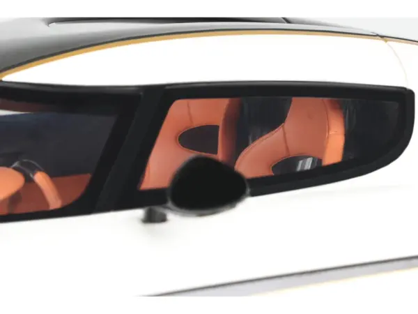 2023 Koenigsegg Regera White with Black Stripes 1/18 Model Car by GT Spirit #2