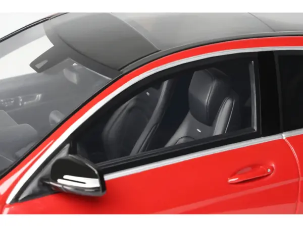 2014 Mercedes-Benz C63 AMG Red with Black Top 1/18 Model Car by GT Spirit #3