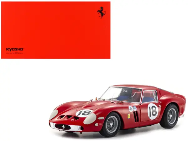Ferrari 250 GTO #18 Pedro Rodriguez Winner "Daytona 3 Hours" (1963) 1/18 Diecast Model Car by Kyosho #1