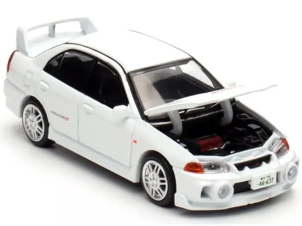 Mitsubishi Lancer Evolution IV RHD (Right Hand Drive) White "Indonesia Diecast Expo 2024 Exclusive" 1/64 Diecast Model Car by Pop Race #2